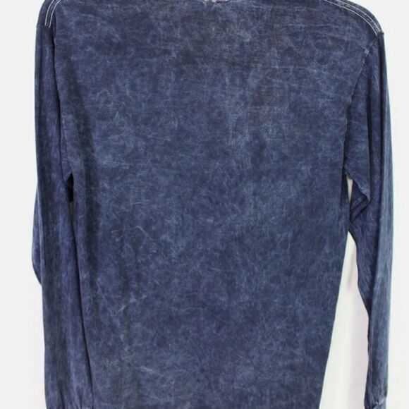 SUMMIT BELLA MINERAL WASH BOYFRIEND LONG SLEEVE TEE PANTHERS SIZE M NWT - Picture 2 of 7